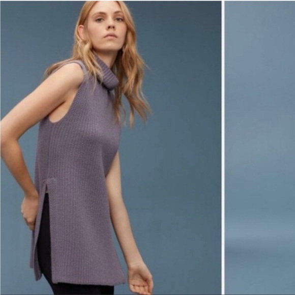 Aritzia Sweaters - ARITZIA Wilfred Sleeveless Knit Mock Neck Sweater Lilac M